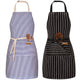 BeLuyi 2 Pack Adjustable Bib Apron with 2 Pockets Chef Cooking Kitchen Restaurant Aprons for Women Men