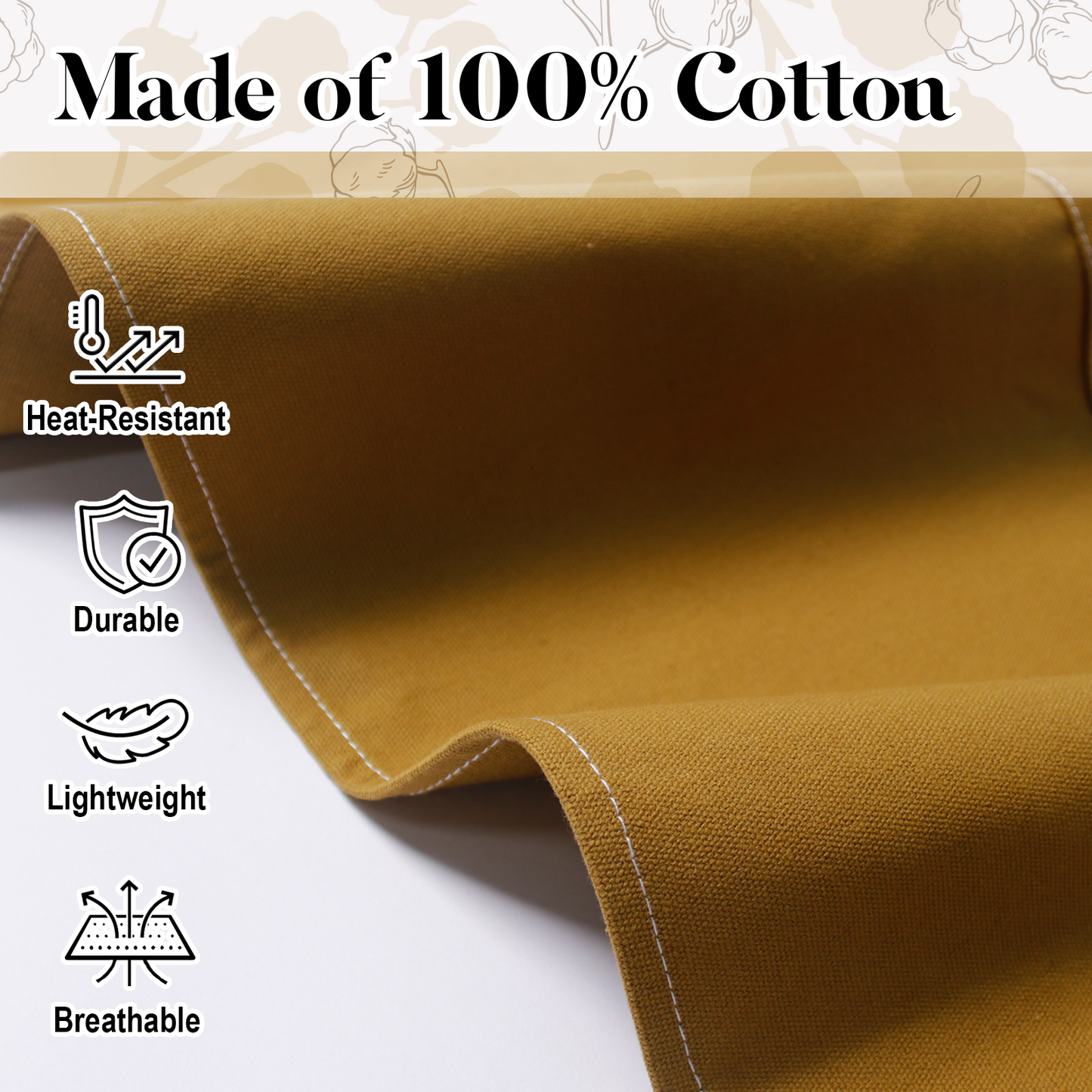Chef Apron for Men Women with Pockets,Cross Back Cotton Canvas Plus Size Apron for Cooking BBQ Baking Gardening