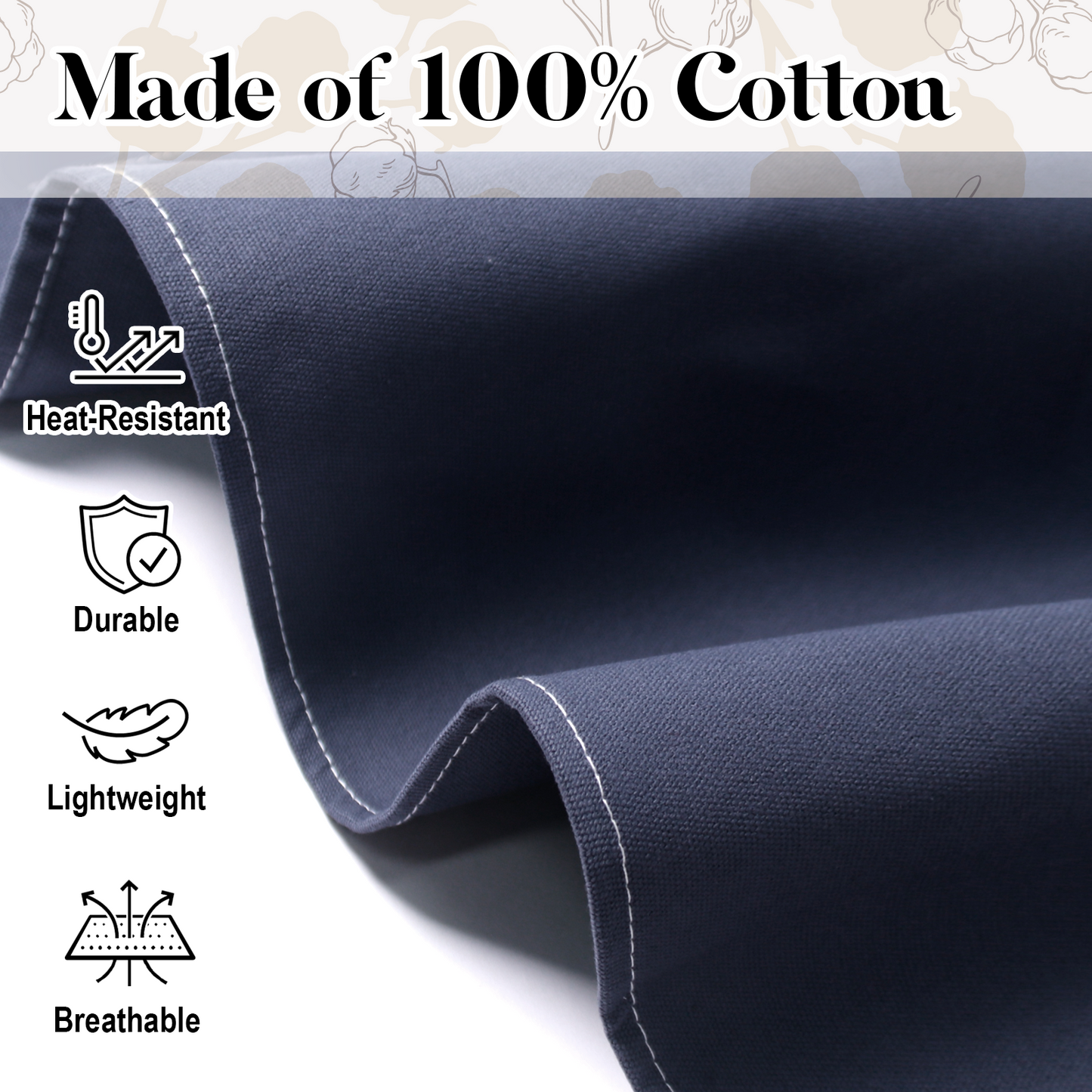 Chef Apron for Men Women with Pockets,Cross Back Cotton Canvas Plus Size Apron for Cooking BBQ Baking Gardening