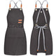 BeLuyi chef apron bib tool apron for man woman cross back straps with 4 pockets for kitchen cooking gardening baking working