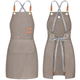 BeLuyi chef apron bib tool apron for man woman cross back straps with 4 pockets for kitchen cooking gardening baking working
