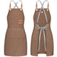 BeLuyi chef apron bib tool apron for man woman cross back straps with 4 pockets for kitchen cooking gardening baking working